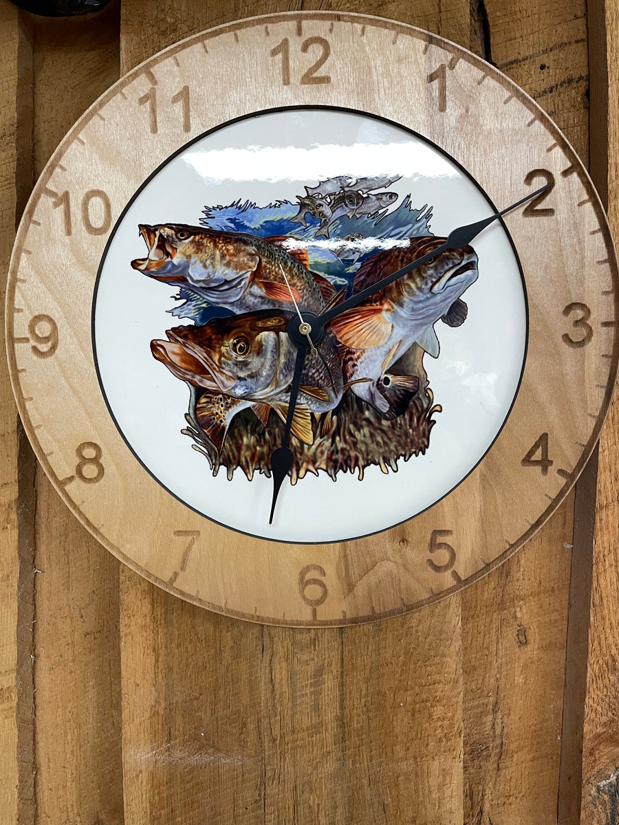 Grand Slam Fish Clock| Personal Handcrafted Displays