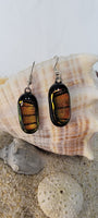 Butterfly Dichroic Glass Jewelry French Hook Earrings