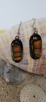 Butterfly Dichroic Glass Jewelry French Hook Earrings