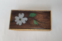 Wood Box - Maple with Resin Dogwood #110