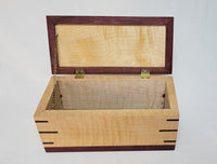 Wood Box - Purple Heart and Maple #19