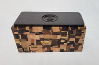 Wood Box - Wenge, & Multiple Woods w/ Rosette #58