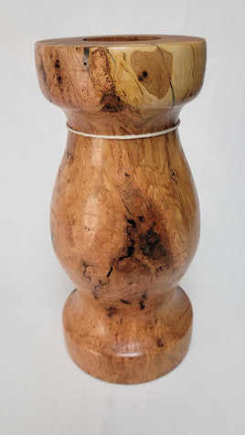 Cherry Burl Candleholder #112