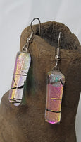 Radiance Dichroic Glass Jewelry French Hook Earrings