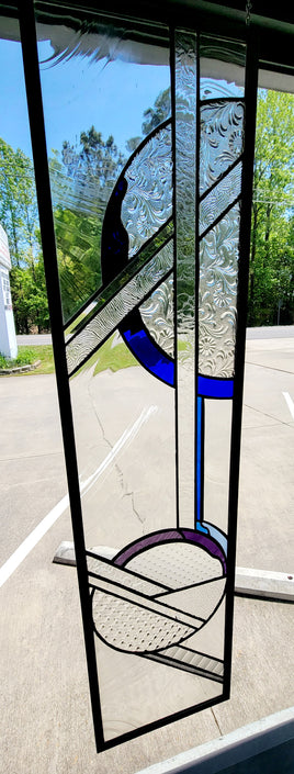 Contemporary Rectangle Stained Glass Art