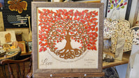Tree of Life Guest Book - Red