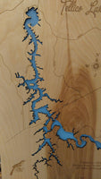 Tellico Lake, Tennessee - laser cut wood map