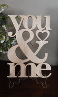 You and Me Greeting Card