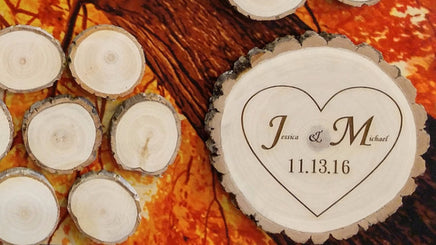 Fall Wood Slice Signing Tree Guest Book