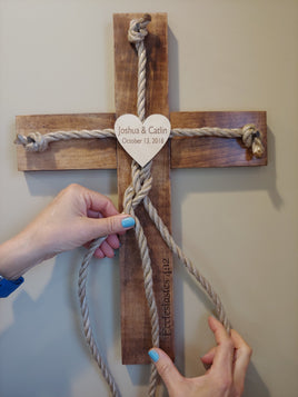 Cord of Three Wedding Cross
$65.00