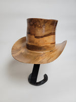 Sweetgum Cowboy Hat - Rare Wood Turned Men's Headwear #305