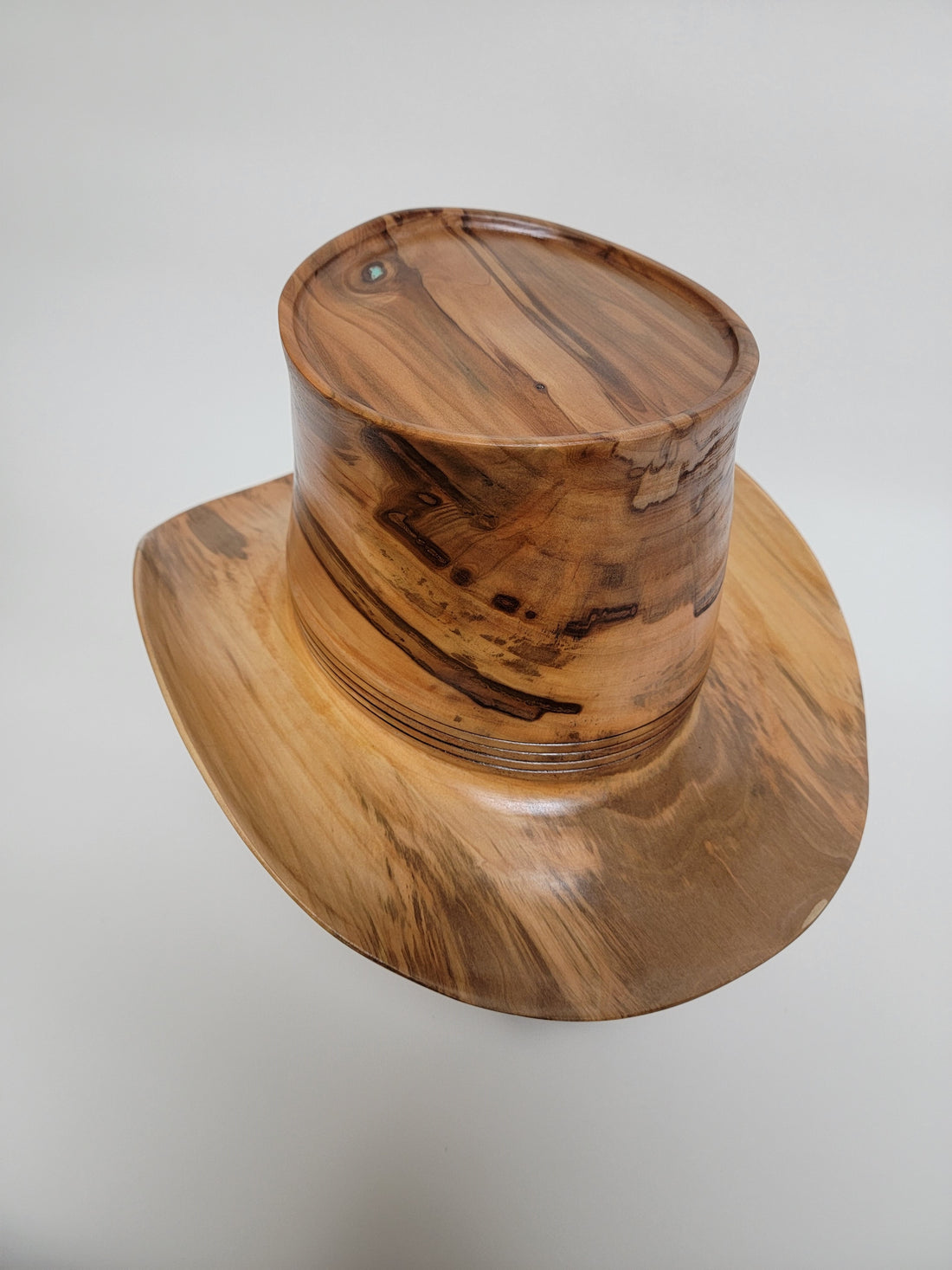 Sweetgum Cowboy Hat - Rare Wood Turned Men's Headwear #305| Personal ...