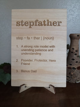 Stepfather Definition Greeting Card