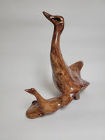 Ducks Driftwood Sculpture by Jane Cherry