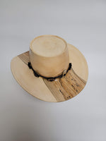 Maple Outback Hat - Rare Wood Turned Men's Headwear #402