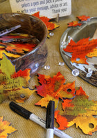 Colorful Fall Leaves Memory Sculpture