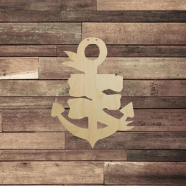 Anchor with Banner - Personal Handcrafted Displays