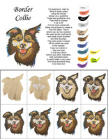 Border Collie-DIY Pop Art Paint Kit - Personal Handcrafted Displays