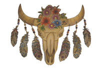 DIY - Adult Coloring - Wood Bull Skull