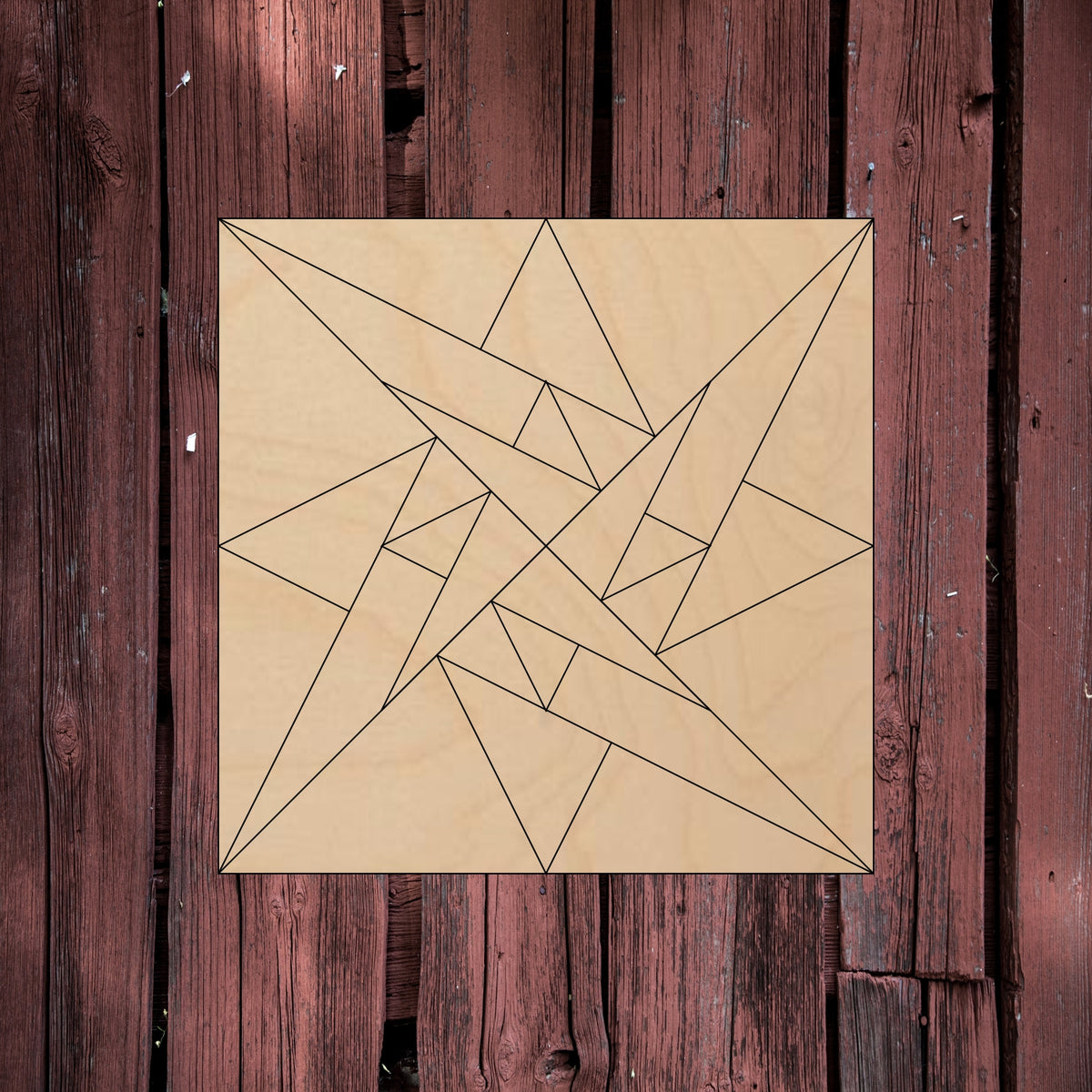 Double Twisted Star - Barn Quilt| Personal Handcrafted Displays