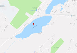 Estling Lake, New Jersey  - Laser Cut Wood Map
