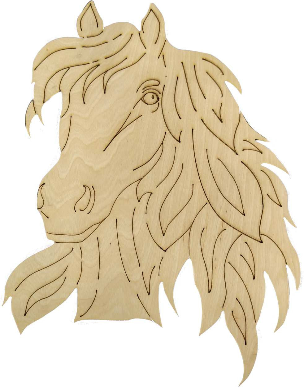 DIY Barn Animal Wood Cutout Paint Kit, Horse Sign Paint Kit