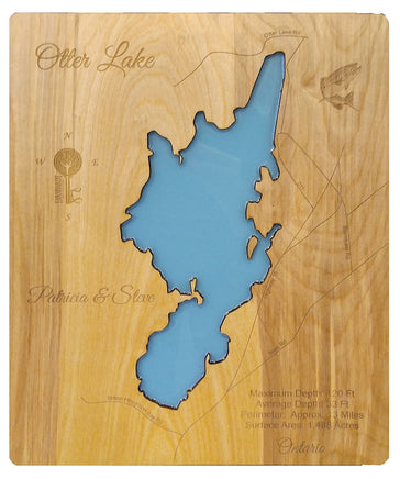 Custom Map for customer of Otter Lake