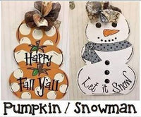 Pumpkins and Snowman Paint Party - October 12, 2021