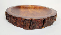 Round Bark Platter Valet
