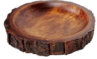 Round Bark Platter Valet