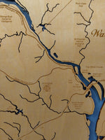 Washington DC - laser cut wood map