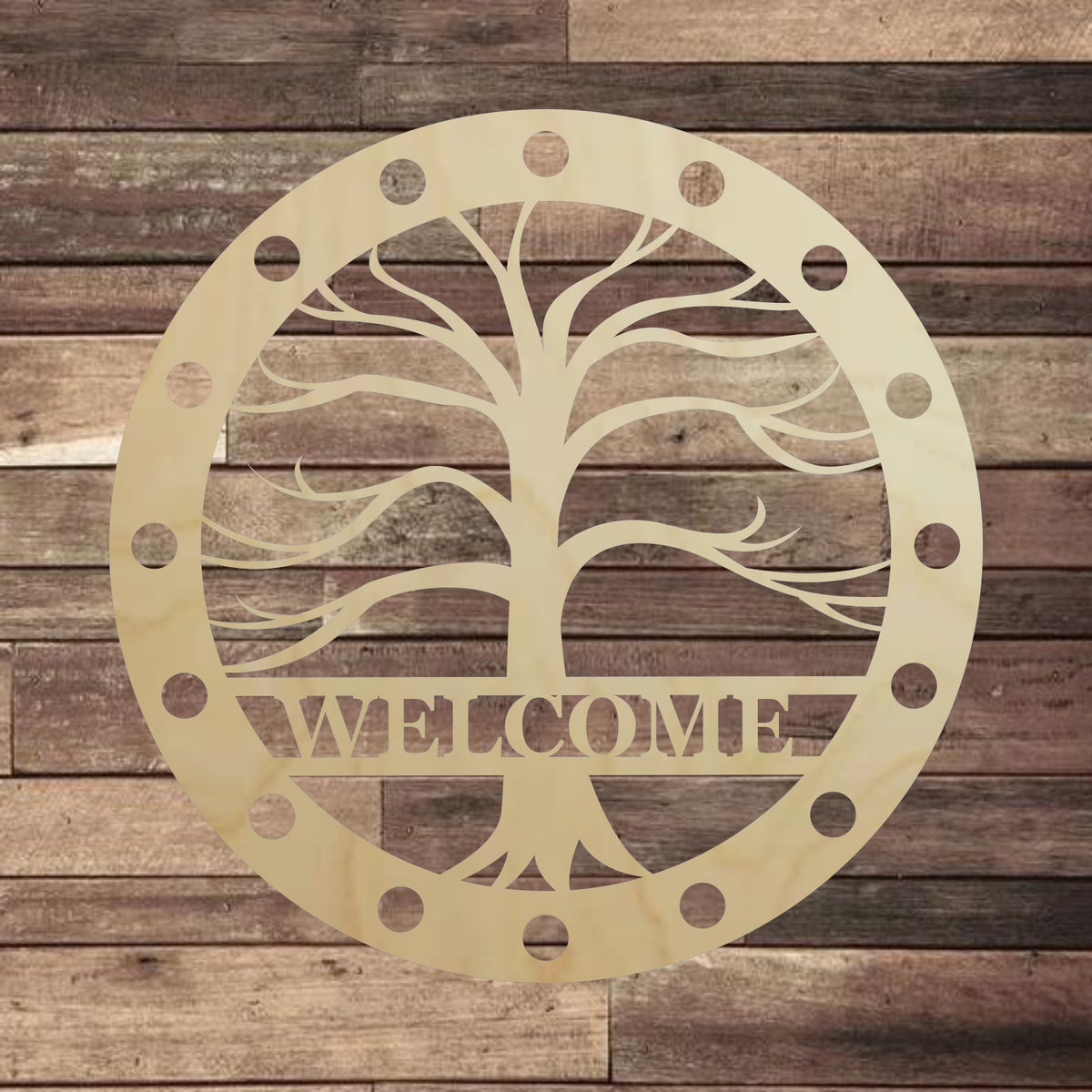 Welcome Circle Tree| Personal Handcrafted Displays