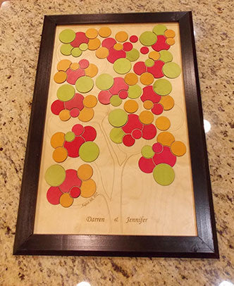 Bubble Tree Wedding Guest Book