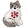 Snowflake Ragamuffin Felted Ornament