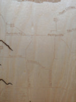 Chittenango Falls State Park- Laser Cut Wood Map