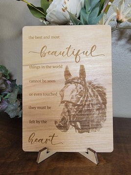 Felt By Heart Horse Greeting Card