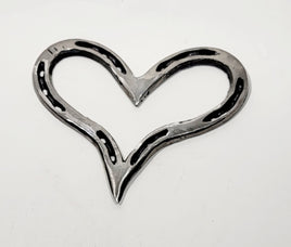 Heart Metal Art made from Horseshoes
