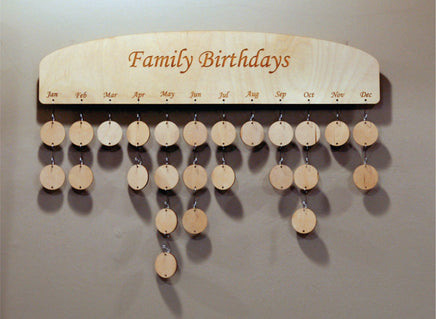 Family Birthday Wall Plaque