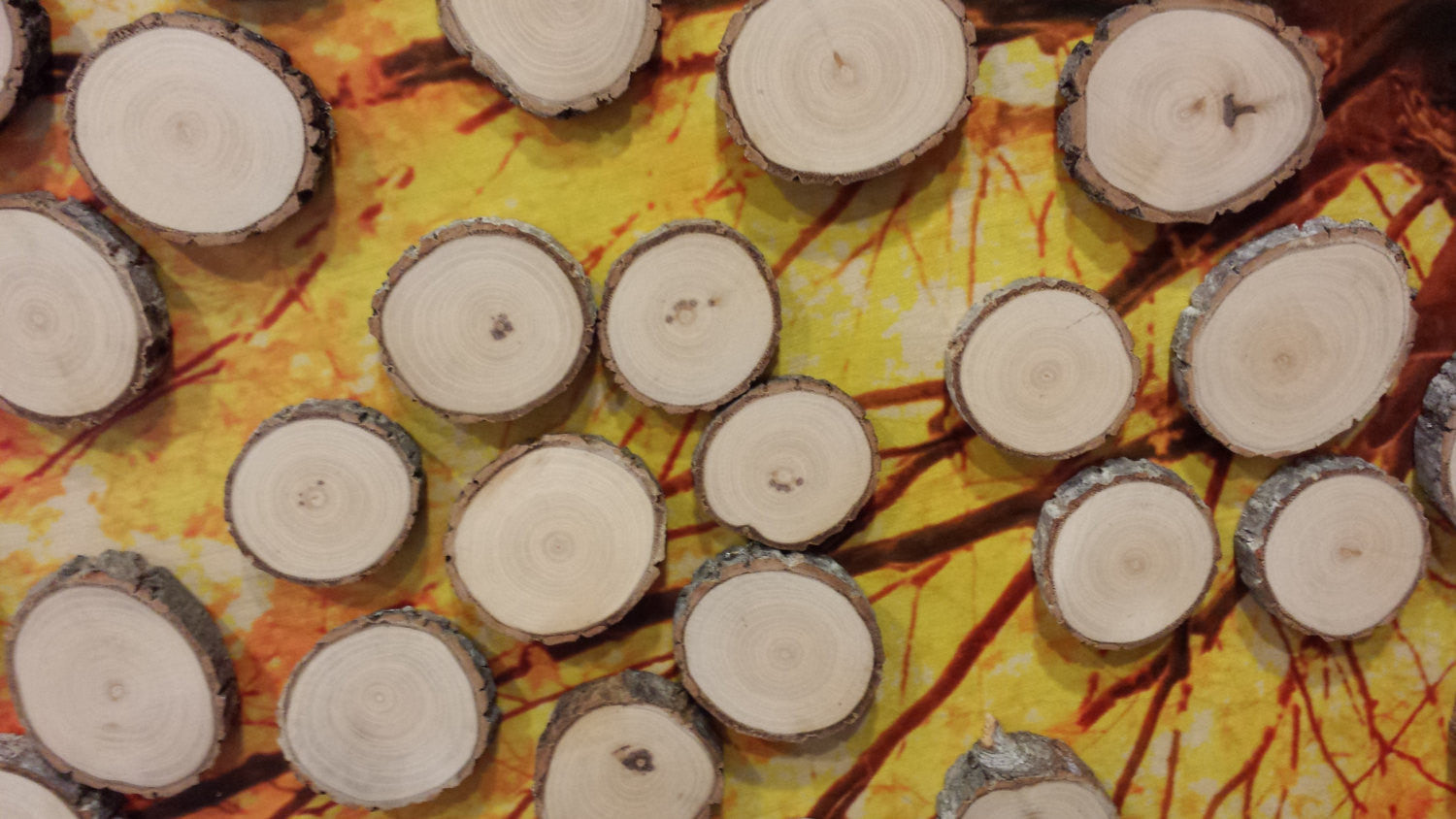 Custom Fall Wood Slice Signing Tree Guest Book| Personal Handcrafted ...