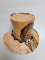 Maple Cowboy Hat - Rare Wood Turned Men's Headwear