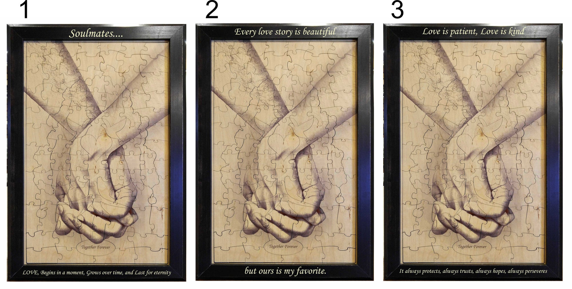 Custom Frame Engraving Personal Handcrafted Displays