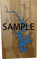 Lake Royale, North Carolina - Laser Cut Wood Map