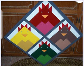 Barn Quilt Spring Chickens - Wholesale